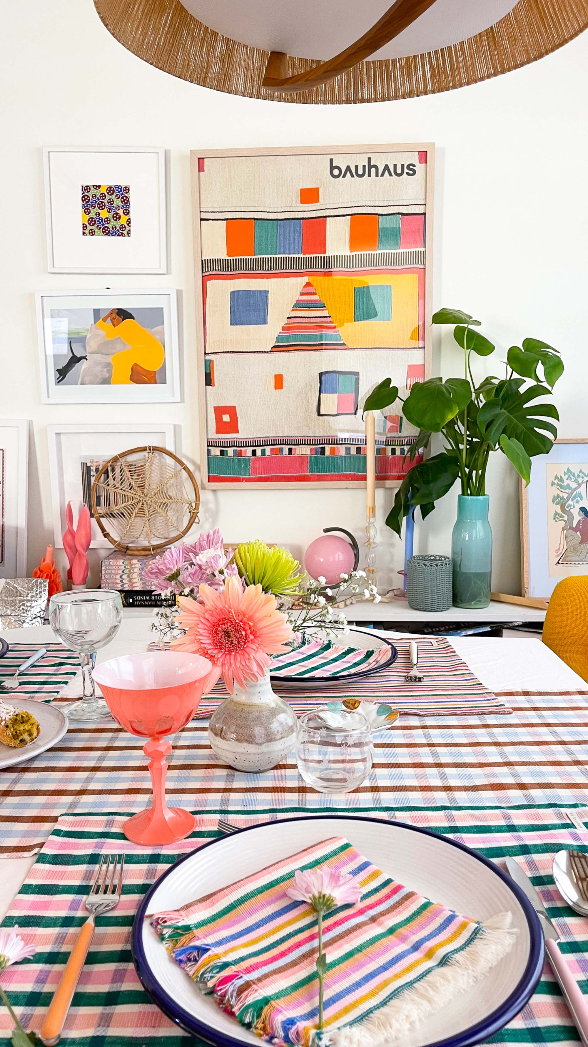 Lola Plaid Dinner Napkin - Arte House