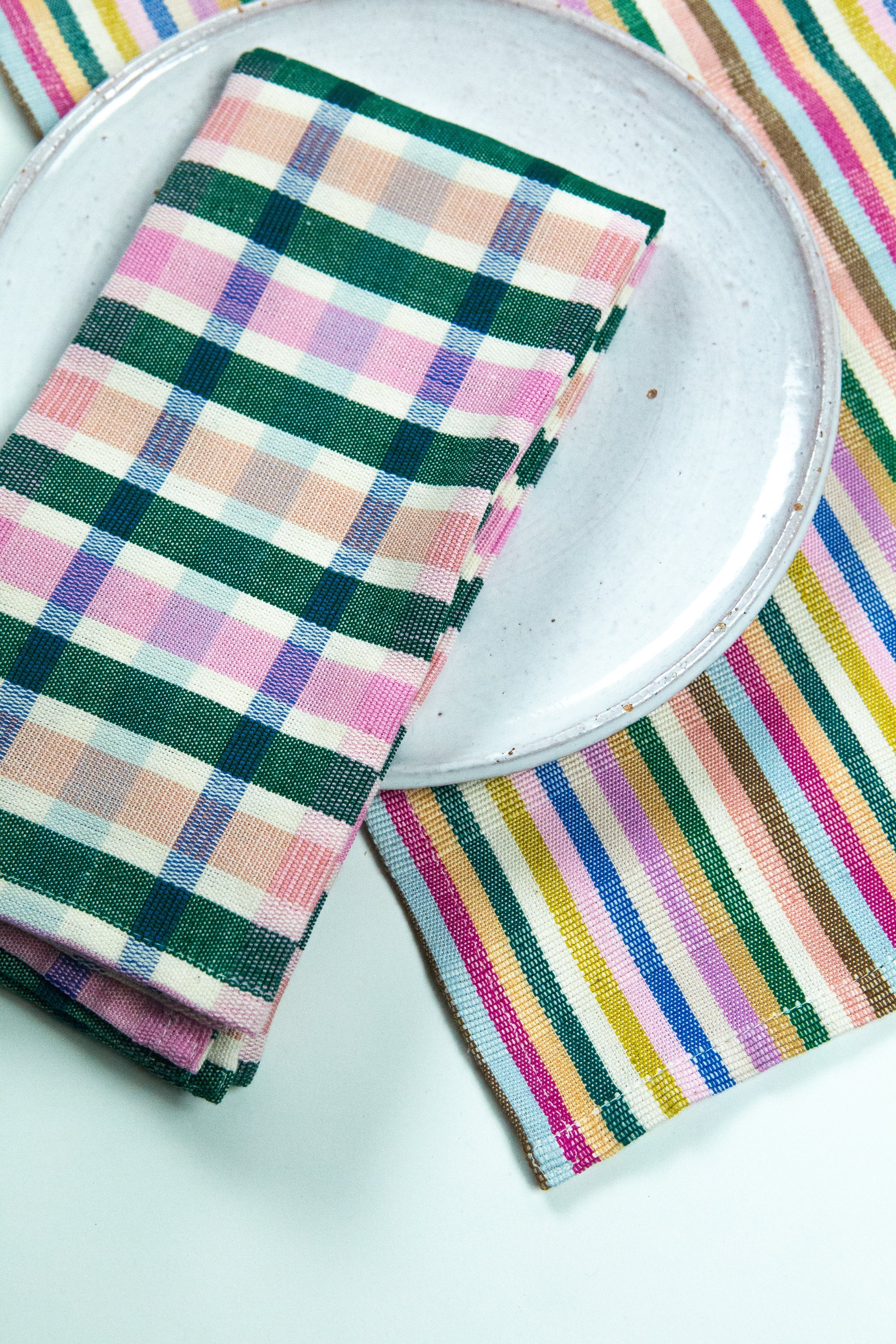 Lola Plaid Dinner Napkin - Arte House