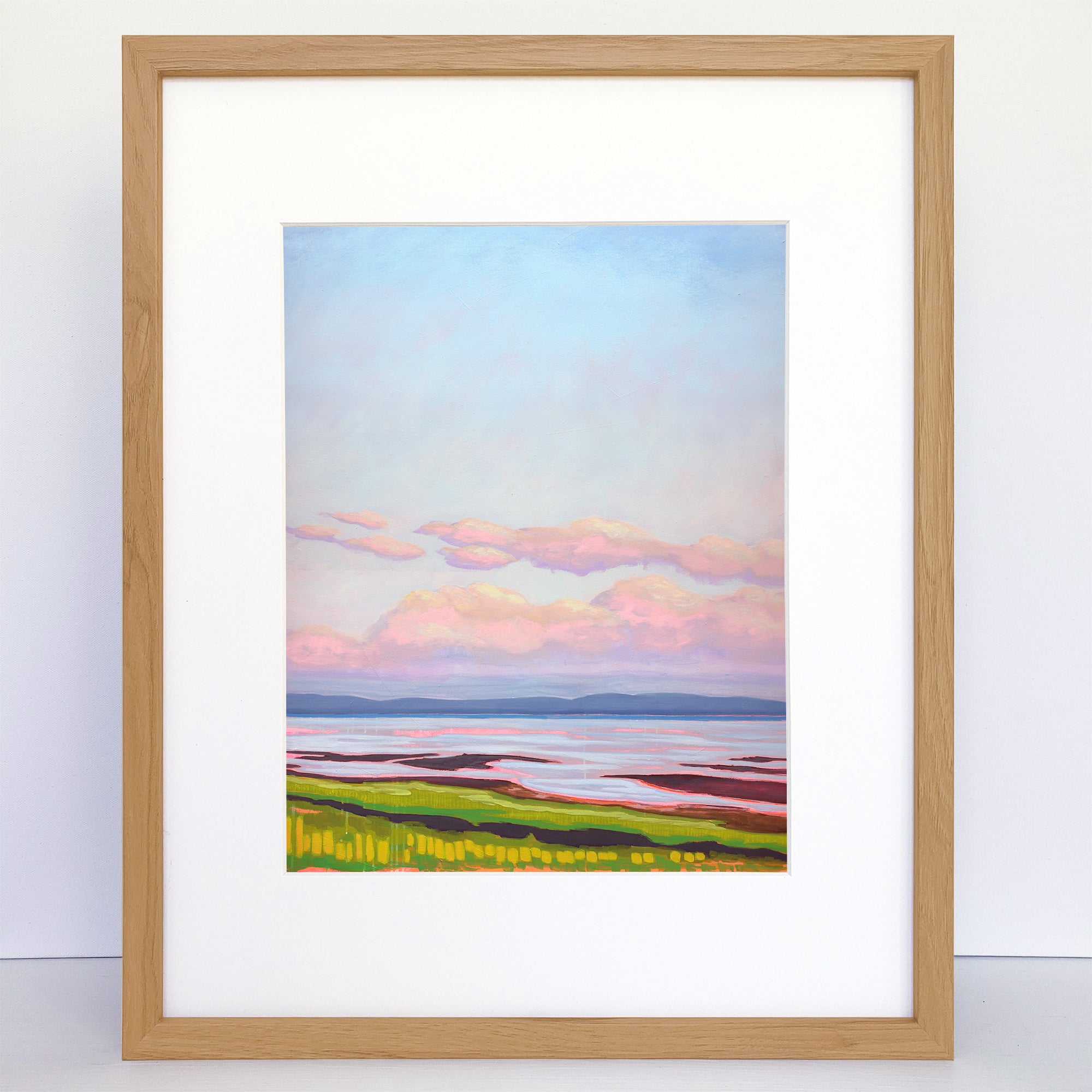 Low Tide at Dusk a Vertical Art Print - Arte House