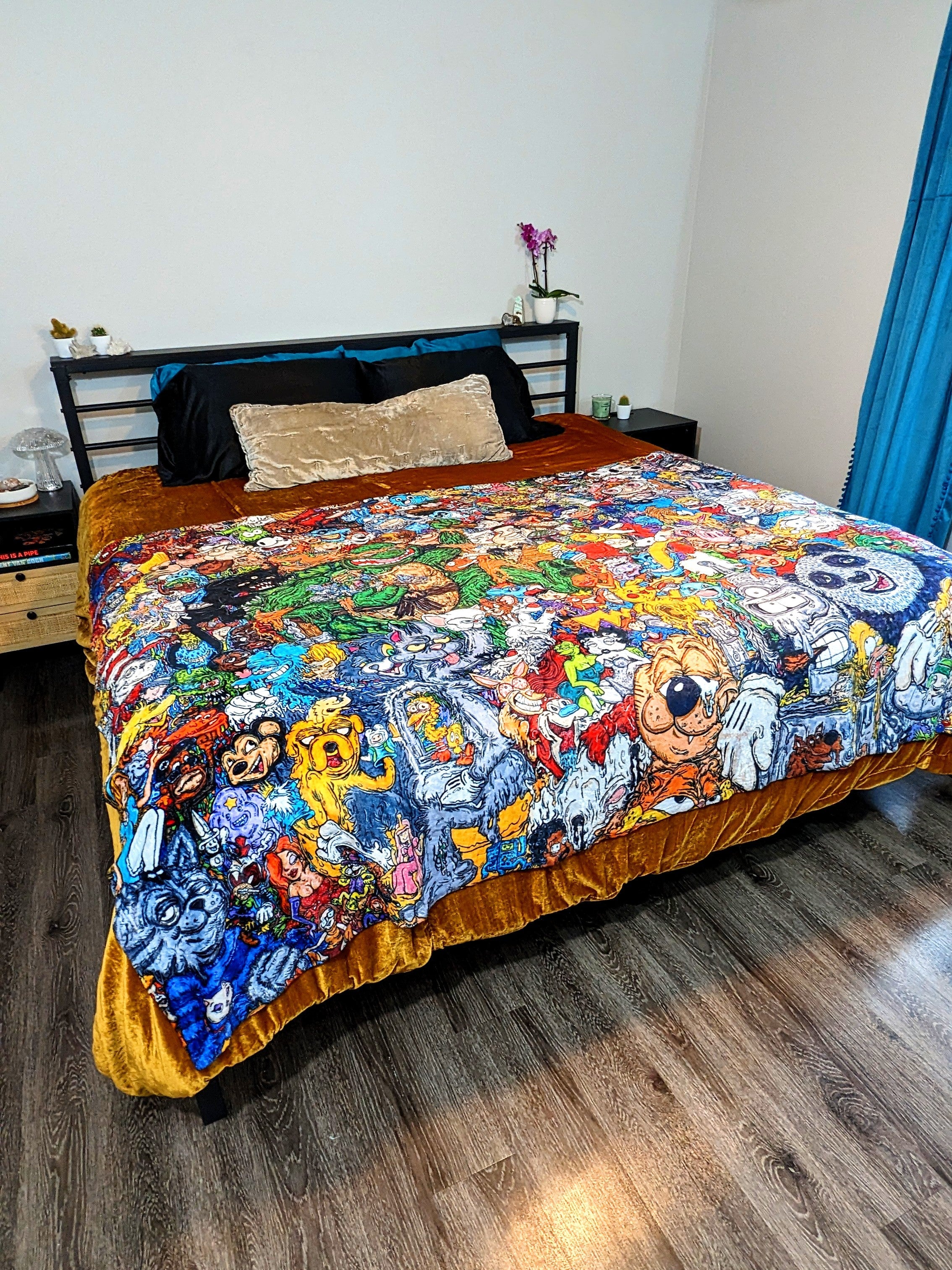 Vincent Gordon "Cartoon Gumbo" Blanket - Horizontal