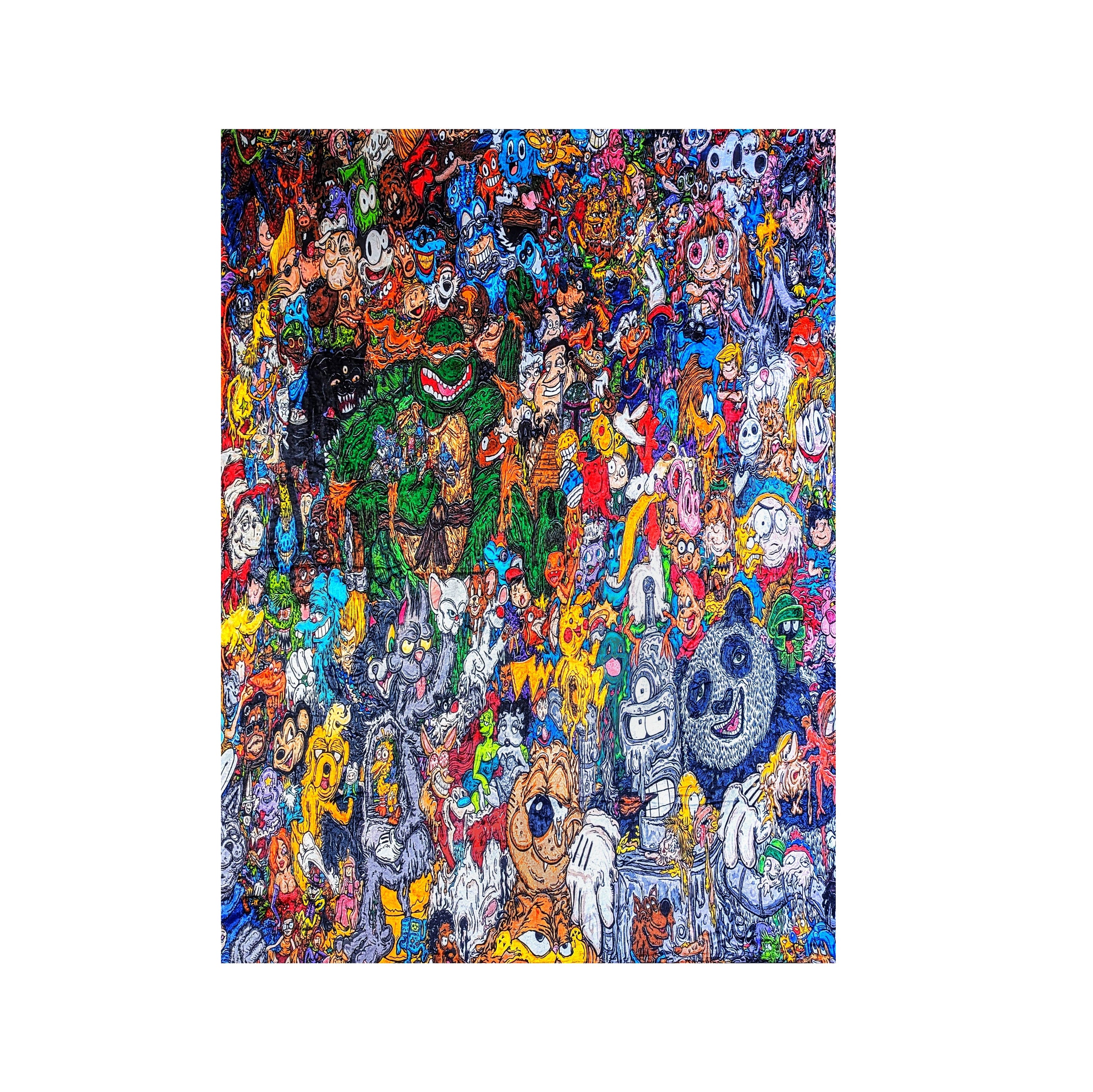 Vincent Gordon "Cartoon Gumbo" Blanket - Vertical - Arte House