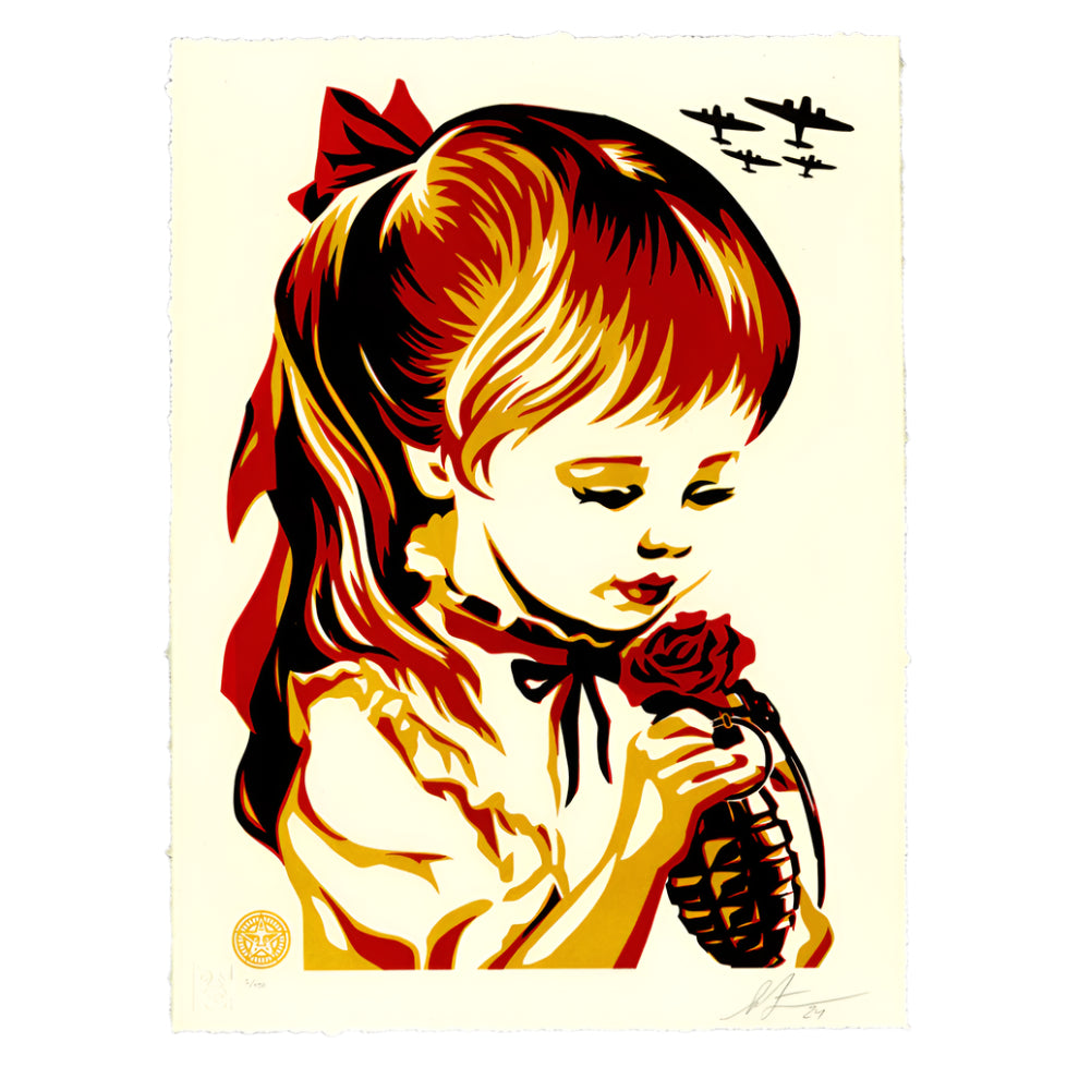 Shepard Fairey "War By Numbers" Letterpress Print - Arte House