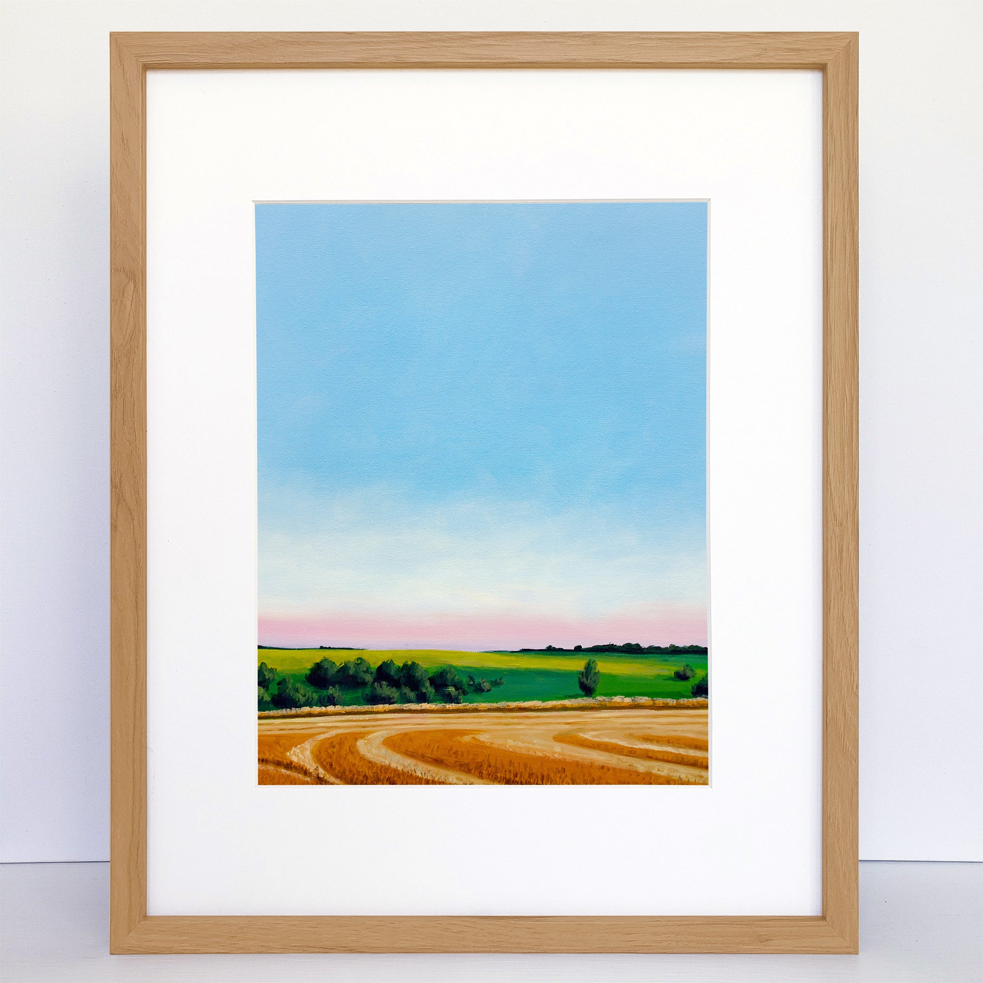 Anthony Wheat Harvest a Vertical Art Print