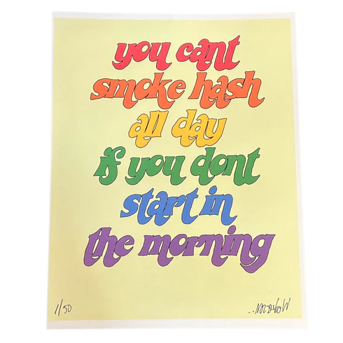 Wookerson "You Can't If You Don't" Print - Arte House