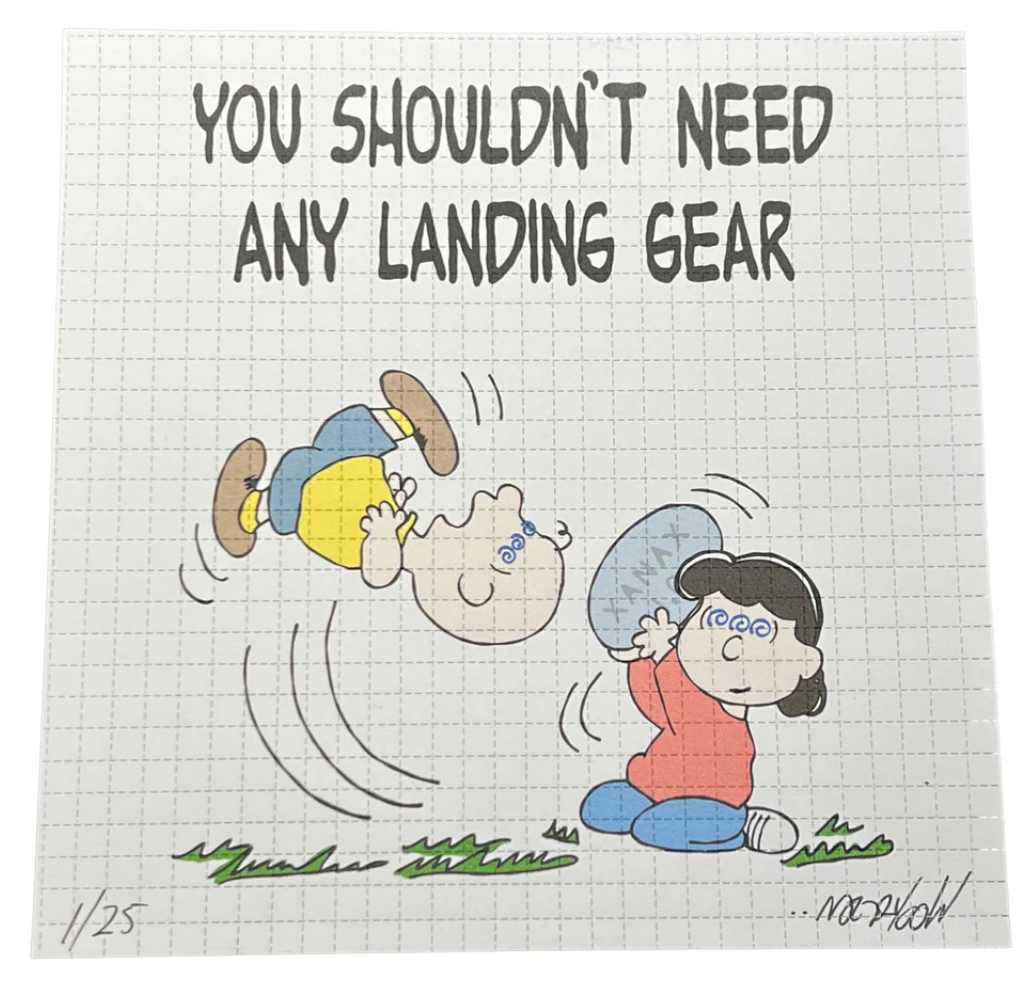 Wookerson “You Shouldn't Need Landing Gear” Blotter Print - Arte House