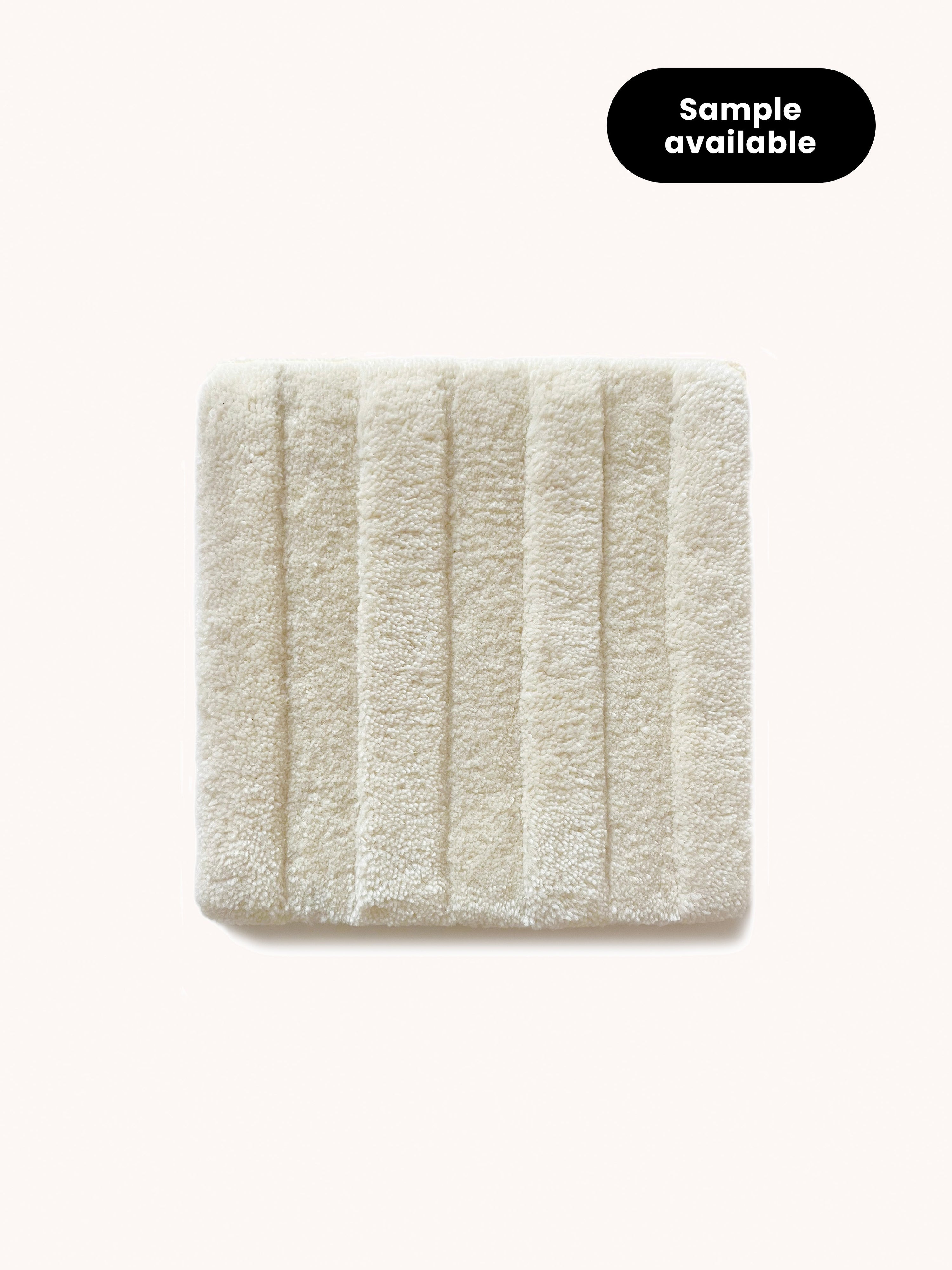 Rug SOLID STRIPE Off White 1.8 x 5.2 ft - Arte House
