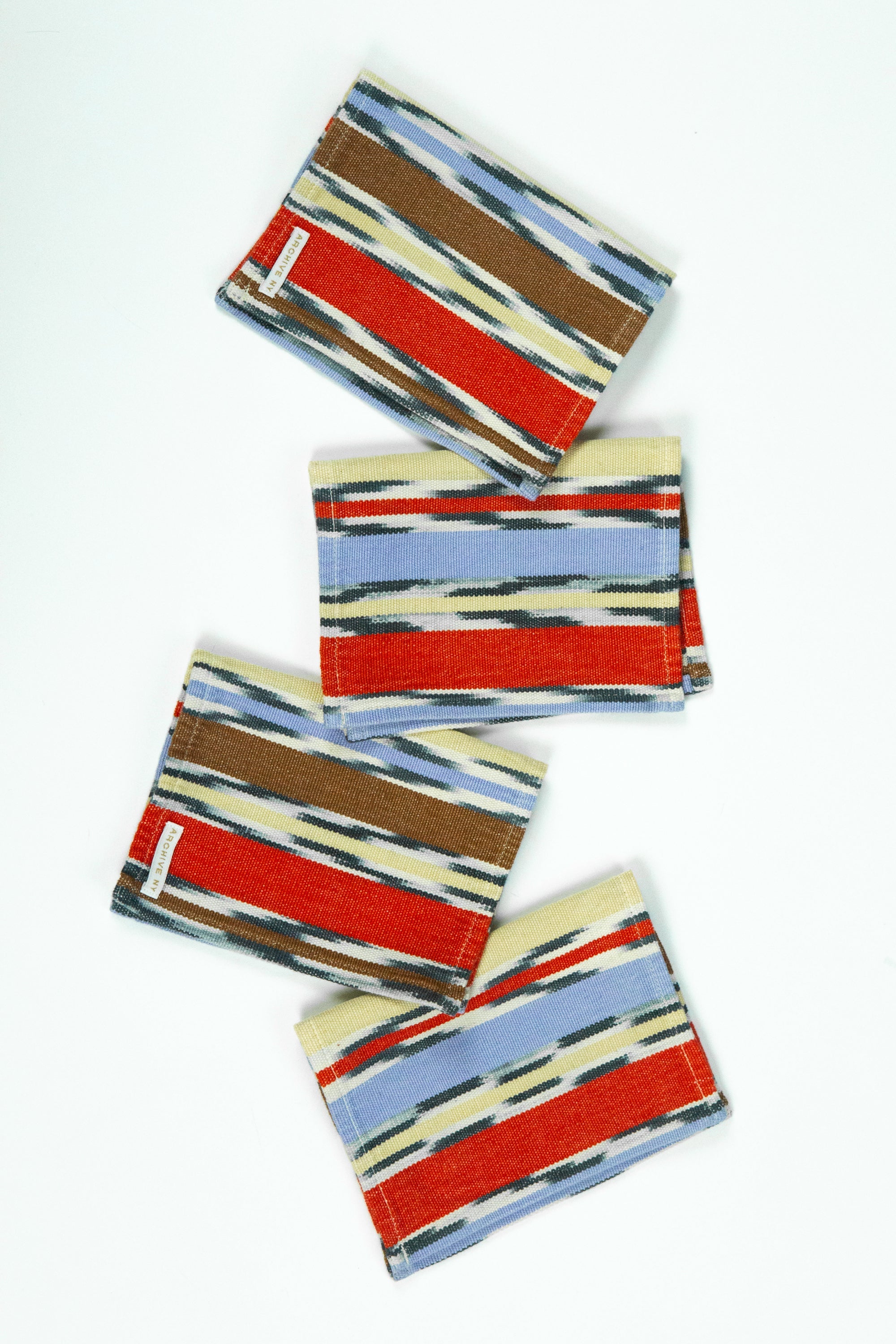 Xela Multi Jaspe Cocktail Napkins Set of 4 - Arte House