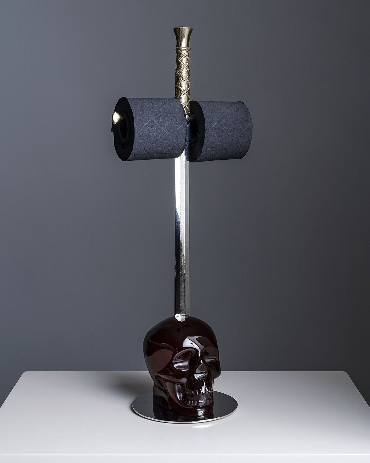 Toilet Paper Holder CRANIUM Smoke - Arte House
