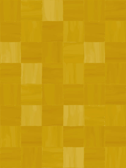 Zellige Wallpaper, mustard