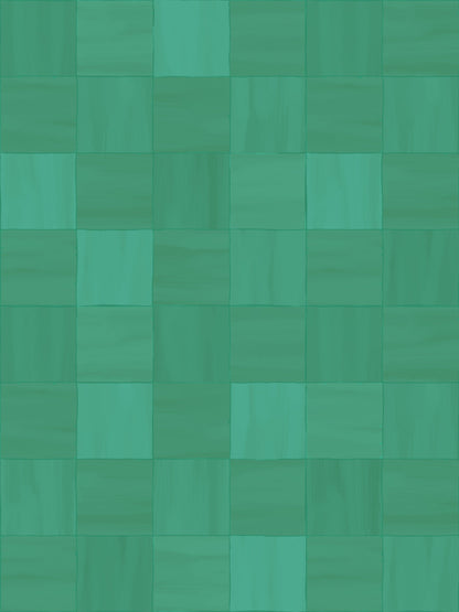 Zellige Wallpaper, teal