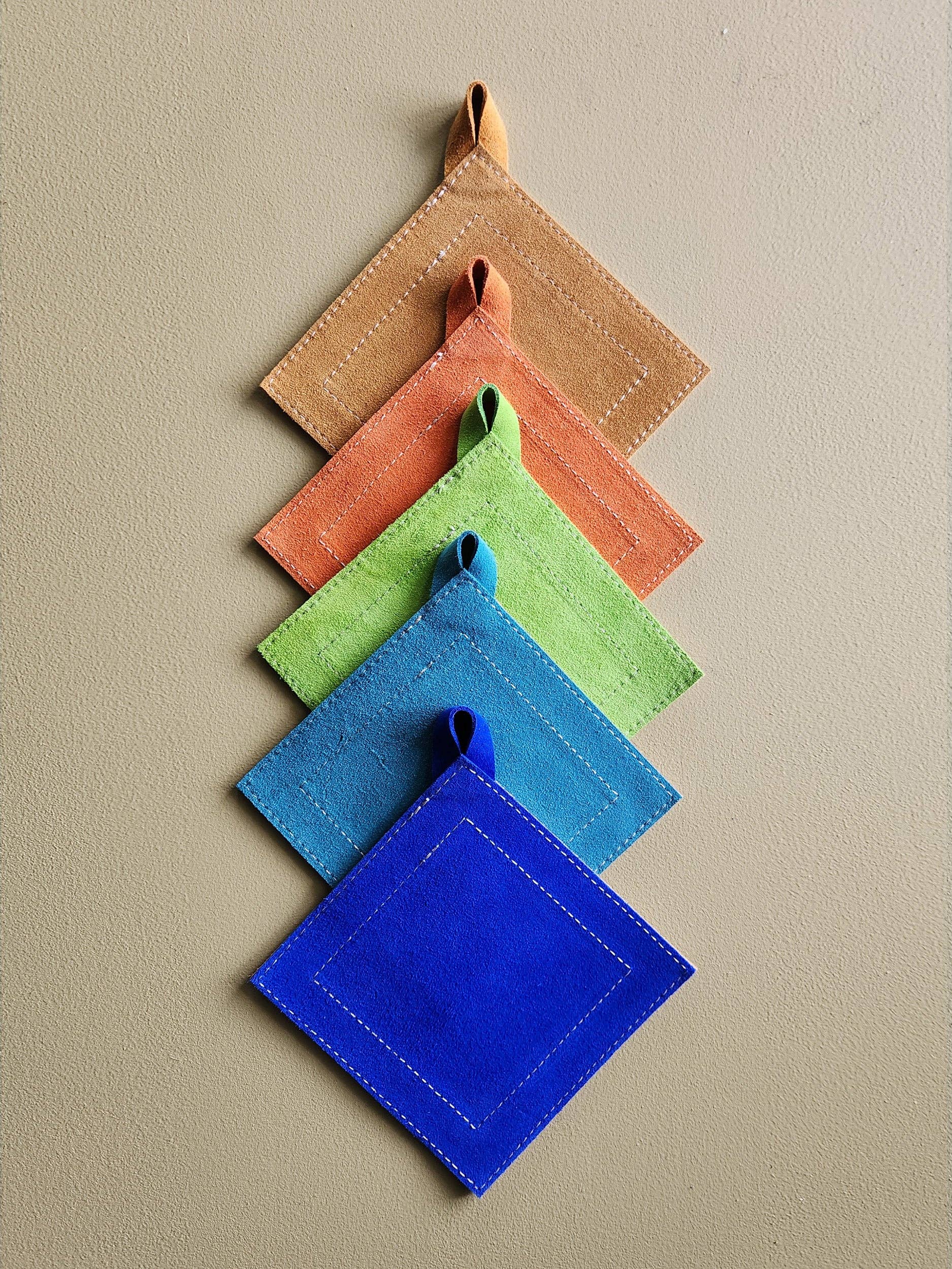 Suede Potholder - Orange