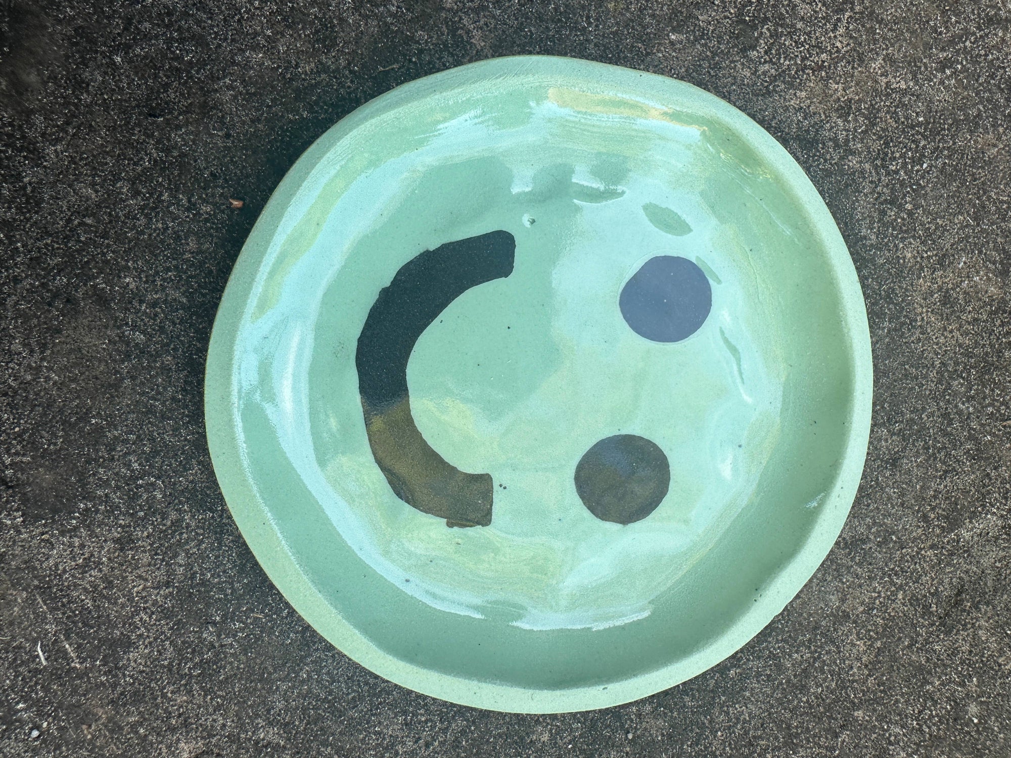 Smiley face dish