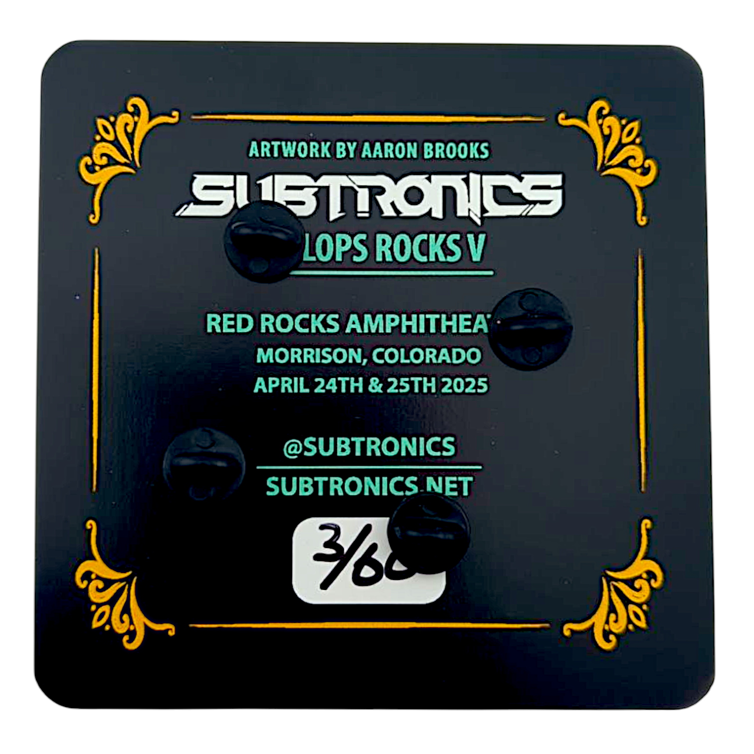 Aaron Brooks x Ground Score "Cyclops Rocks V" Pin - LE 60 - Arte House