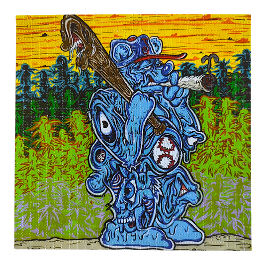 Aaron Brooks x Vincent Gordon (Melty Bros) "Cubbie Bear" Blotter Print