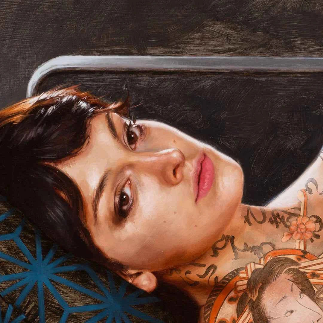 Aaron Nagel "Reclining With Teraoka" Print