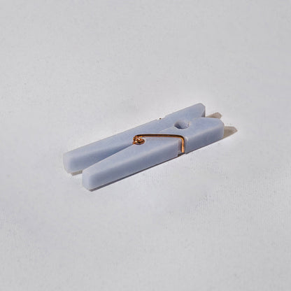 Decorative gemstone Laundry Clip - Celeste Blue