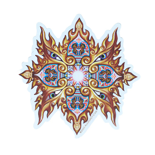 Alex Grey Buddha Embryo Sticker