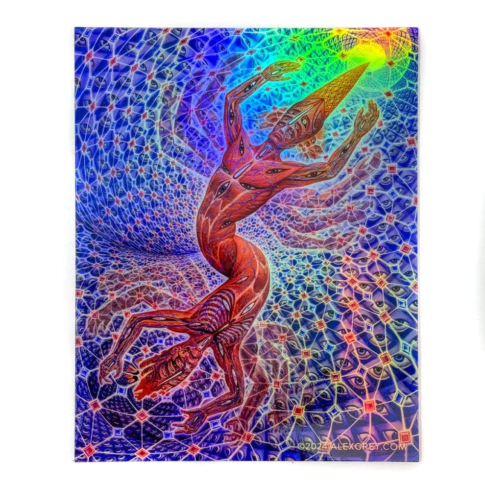 Alex Grey The Great Turn Holographic Sticker - Arte House