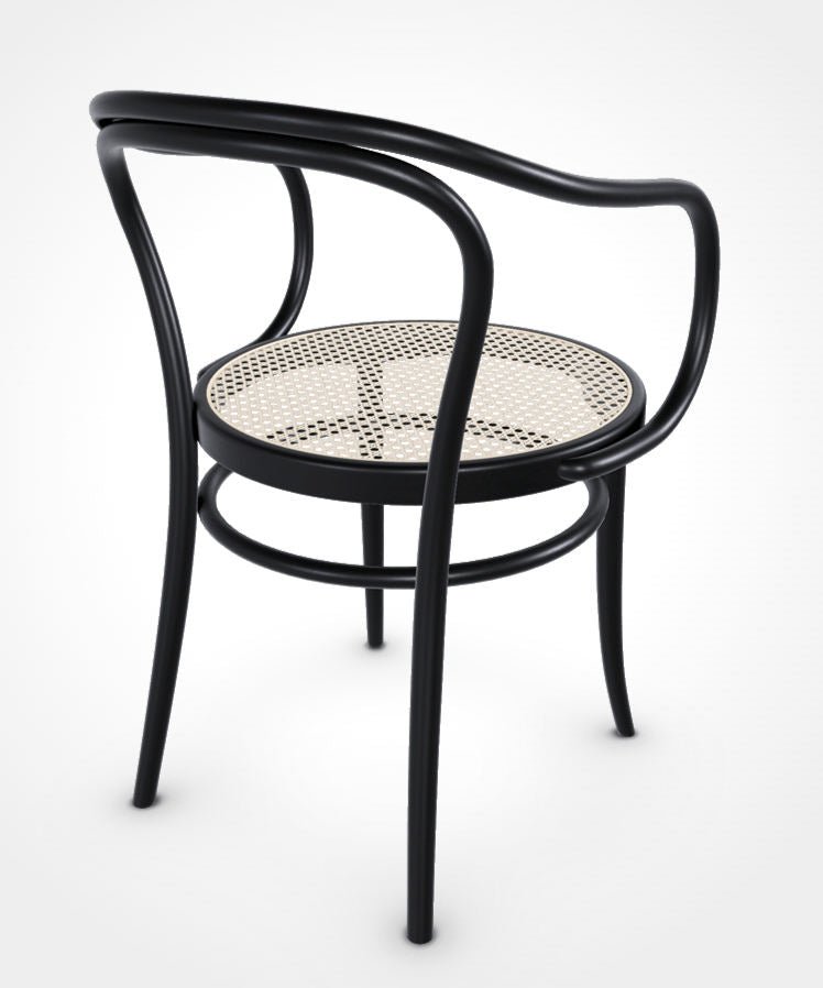 August Thonet No. 30 Bentwood Chair by Ton - Black Stain / Cane Seat - Arte House
