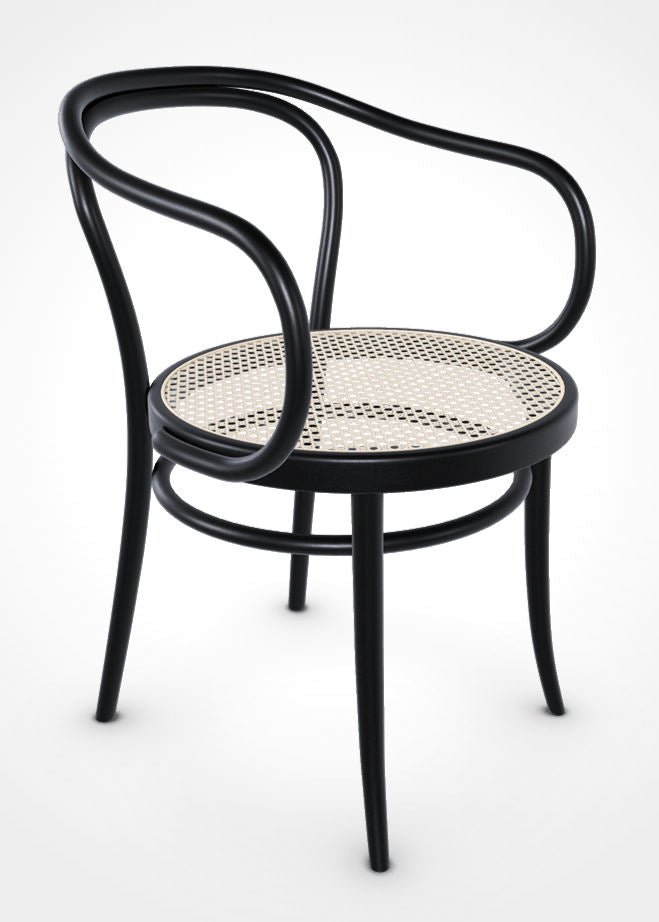 August Thonet No. 30 Bentwood Chair by Ton - Black Stain / Cane Seat - Arte House