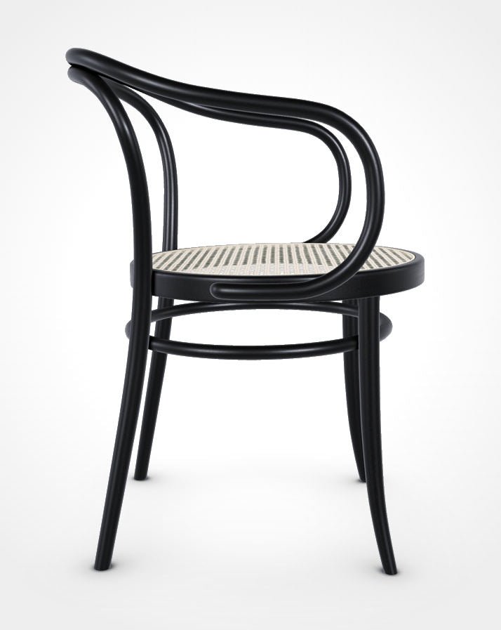 August Thonet No. 30 Bentwood Chair by Ton - Black Stain / Cane Seat - Arte House