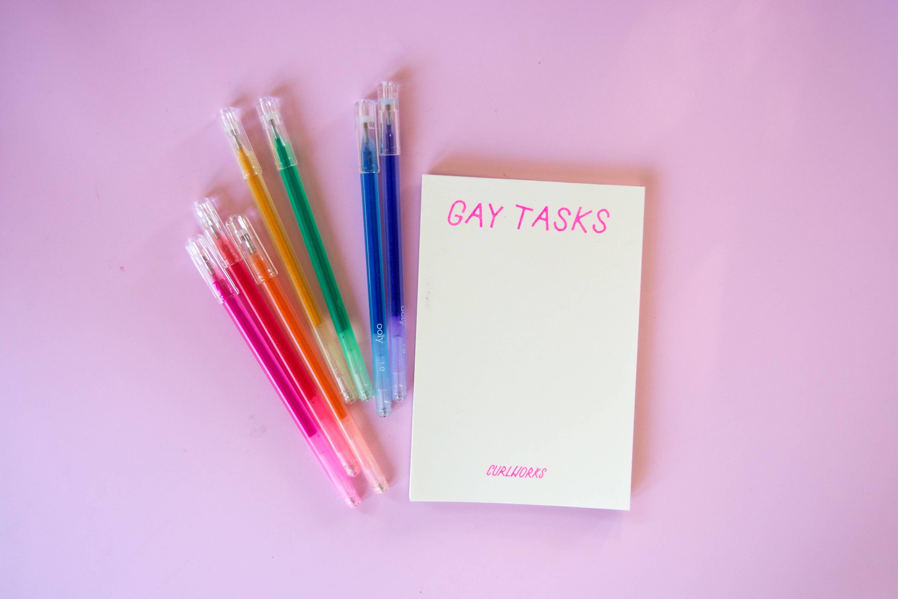 Gay Tasks Risograph Memo Pad