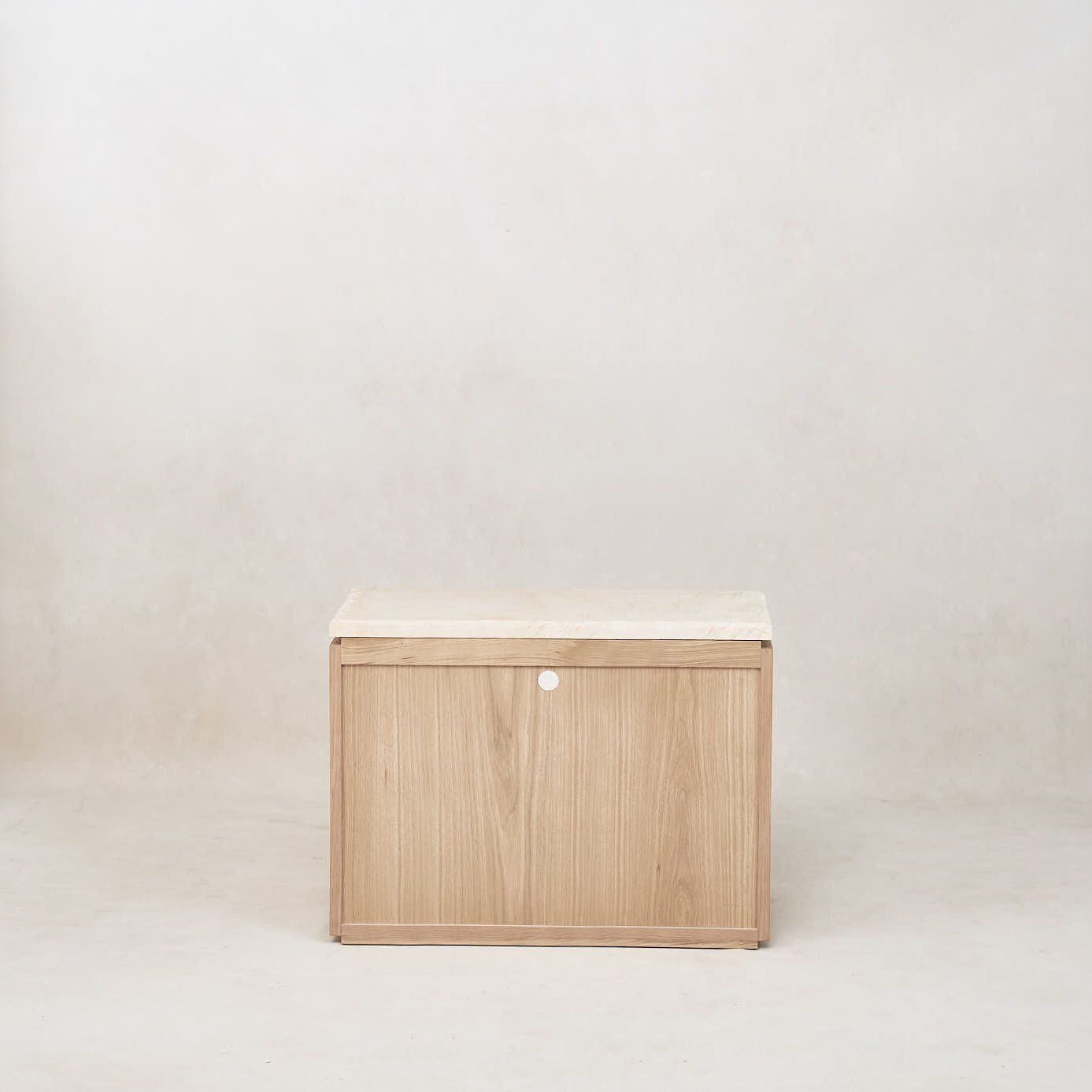 Sofita Marble Nightstand - White Oak - Arte House
