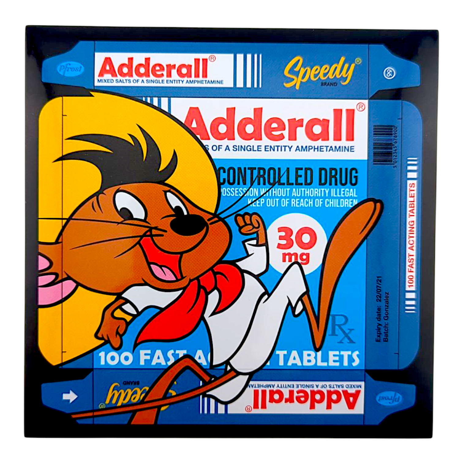 Ben Frost Speedy On Adderall Sticker - Arte House