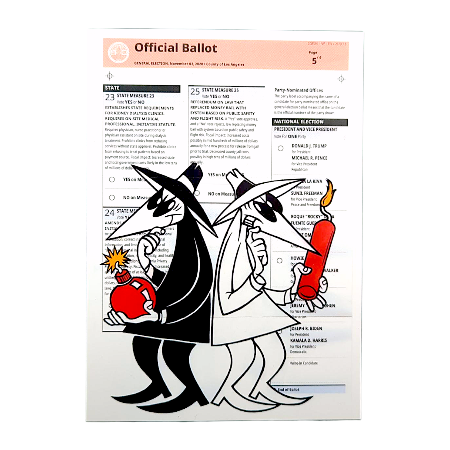 Ben Frost "Spy vs. Spy" Postcard - Arte House