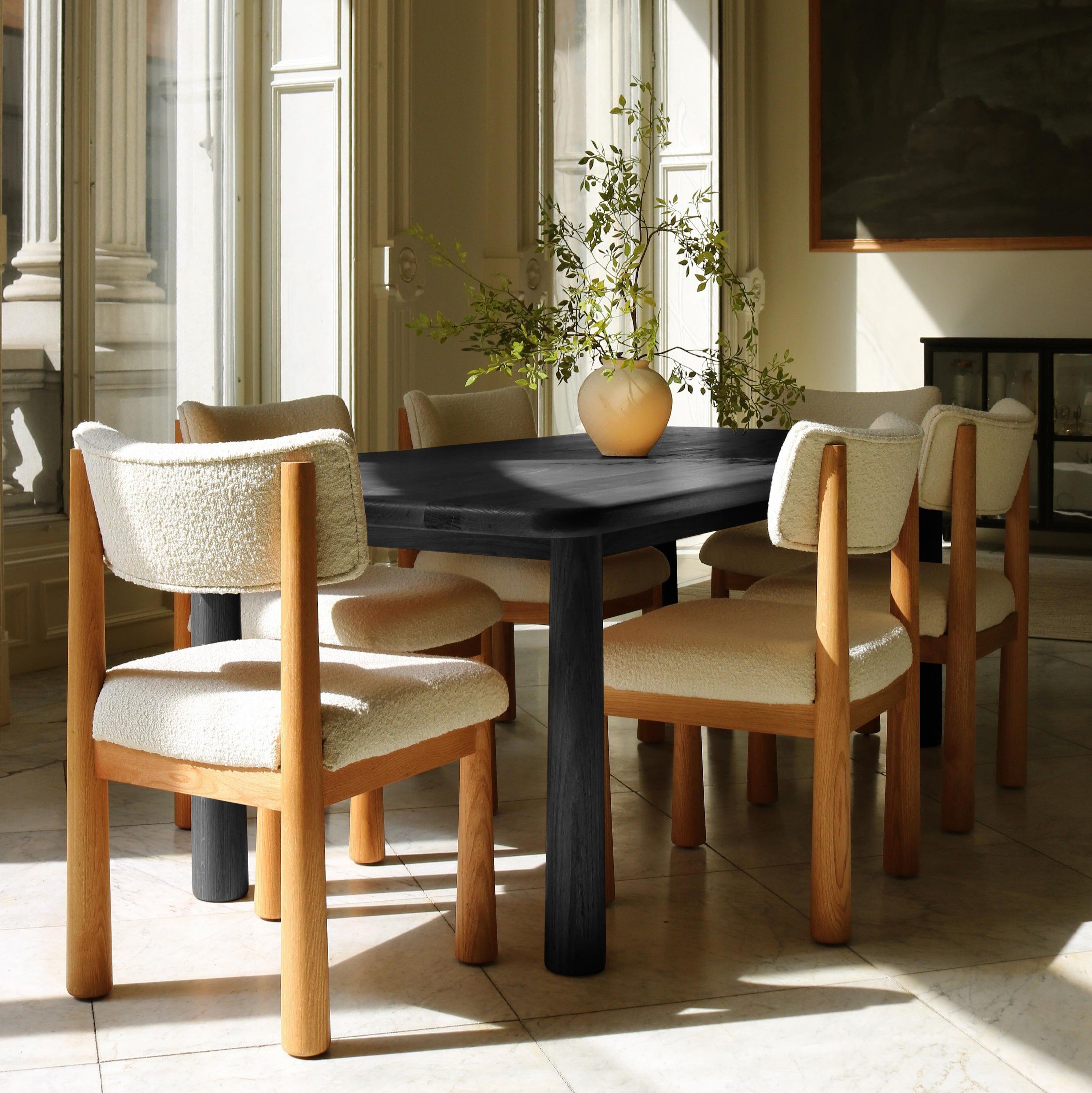 Topa Topa Rectangular Dining Table - Black - 90" - Arte House