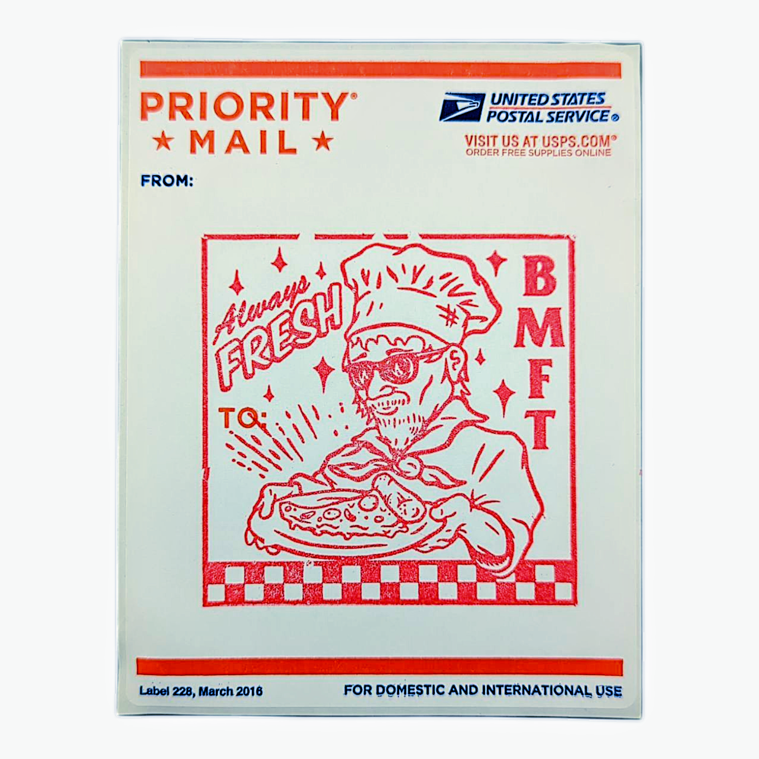 BMFT Always Fresh Red Sticker - Arte House