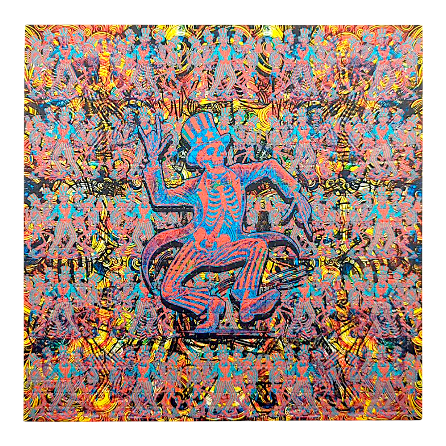 Brandon Bennett "Uncle Sam Freakout" Blotter Print