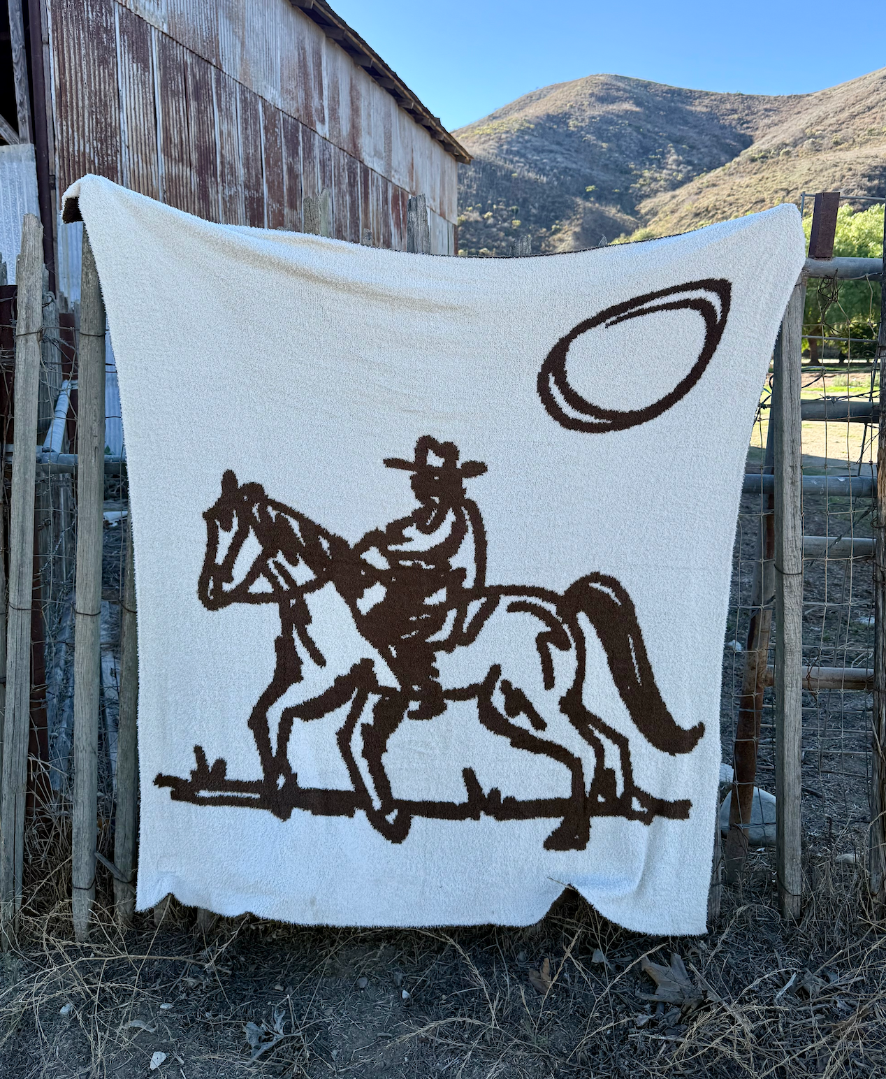 Drifter Plush Throw - Leather Brown