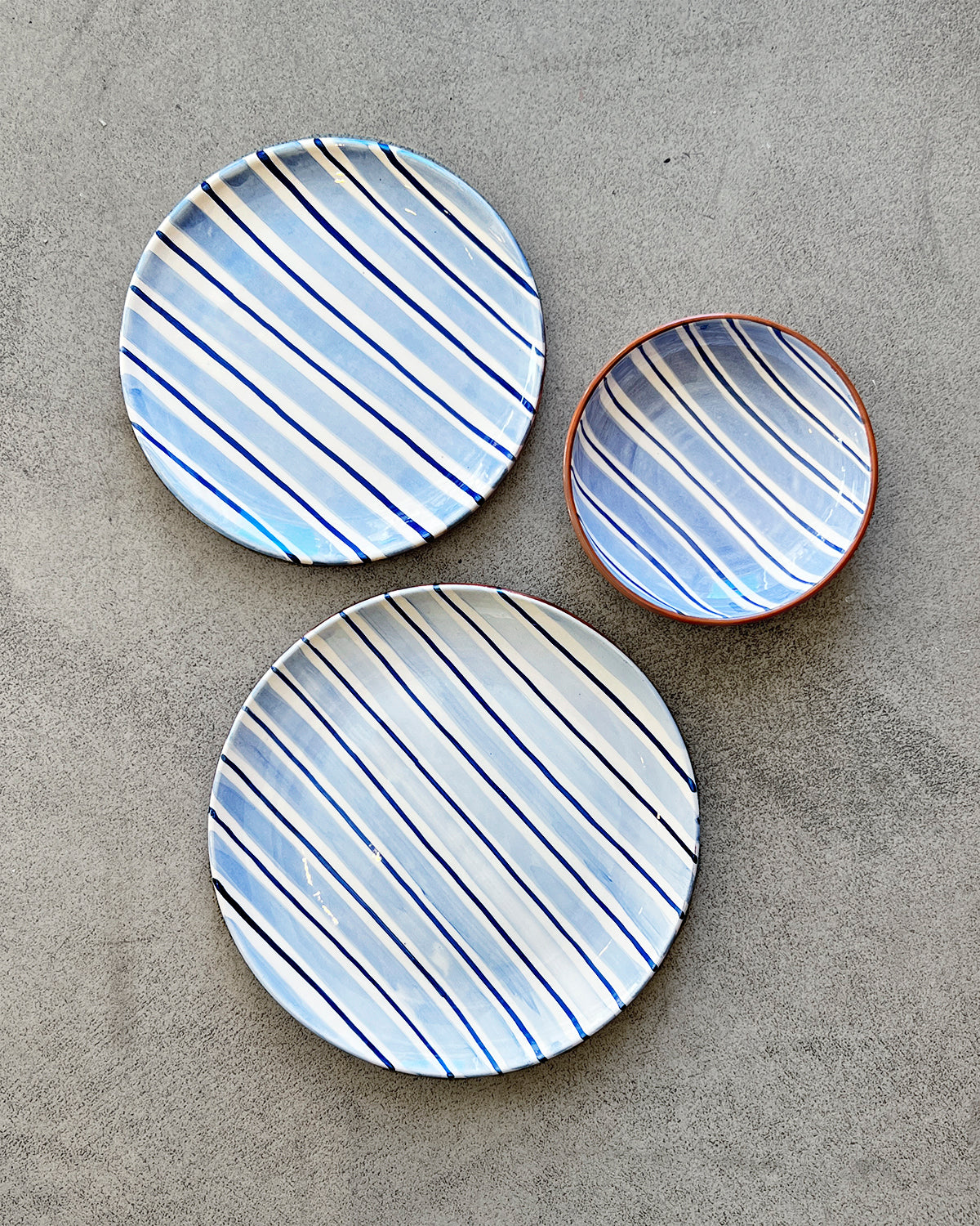 Casa Cubista Cabana Plates and Bowls - Blue - Arte House