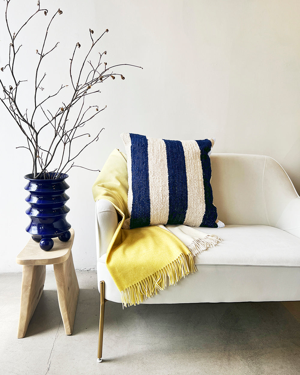 Yellow Ombre Merino Wool Throw - Arte House