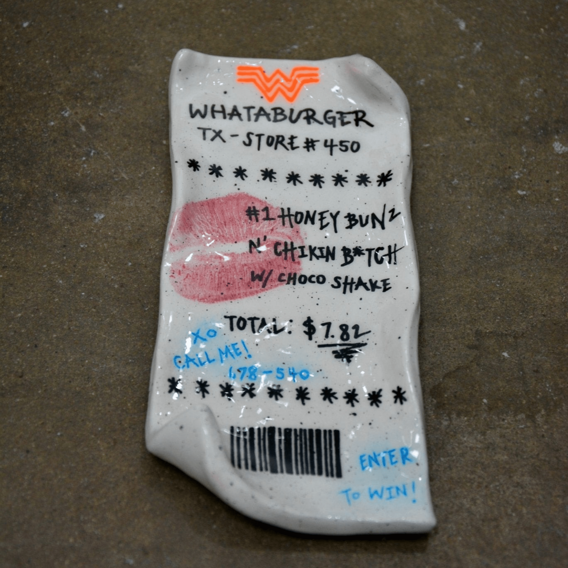 CERAMIC WHATA B “RECEIPT”
