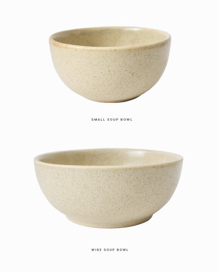 Cream Custard Handmade Small Soup Bowls - Set of 4 - Arte House