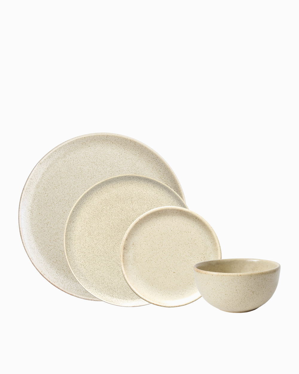 Cream Custard Handmade Small Soup Bowls - Set of 4 - Arte House
