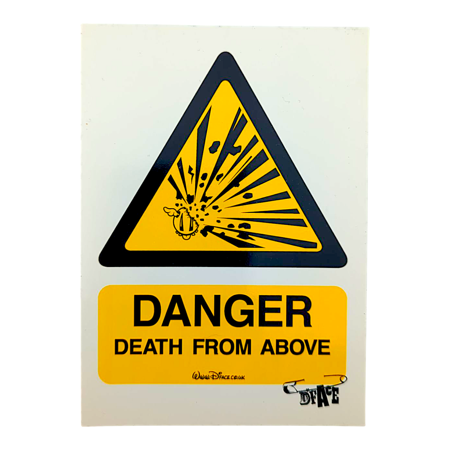 D*Face Danger Death from Above Sticker - Arte House