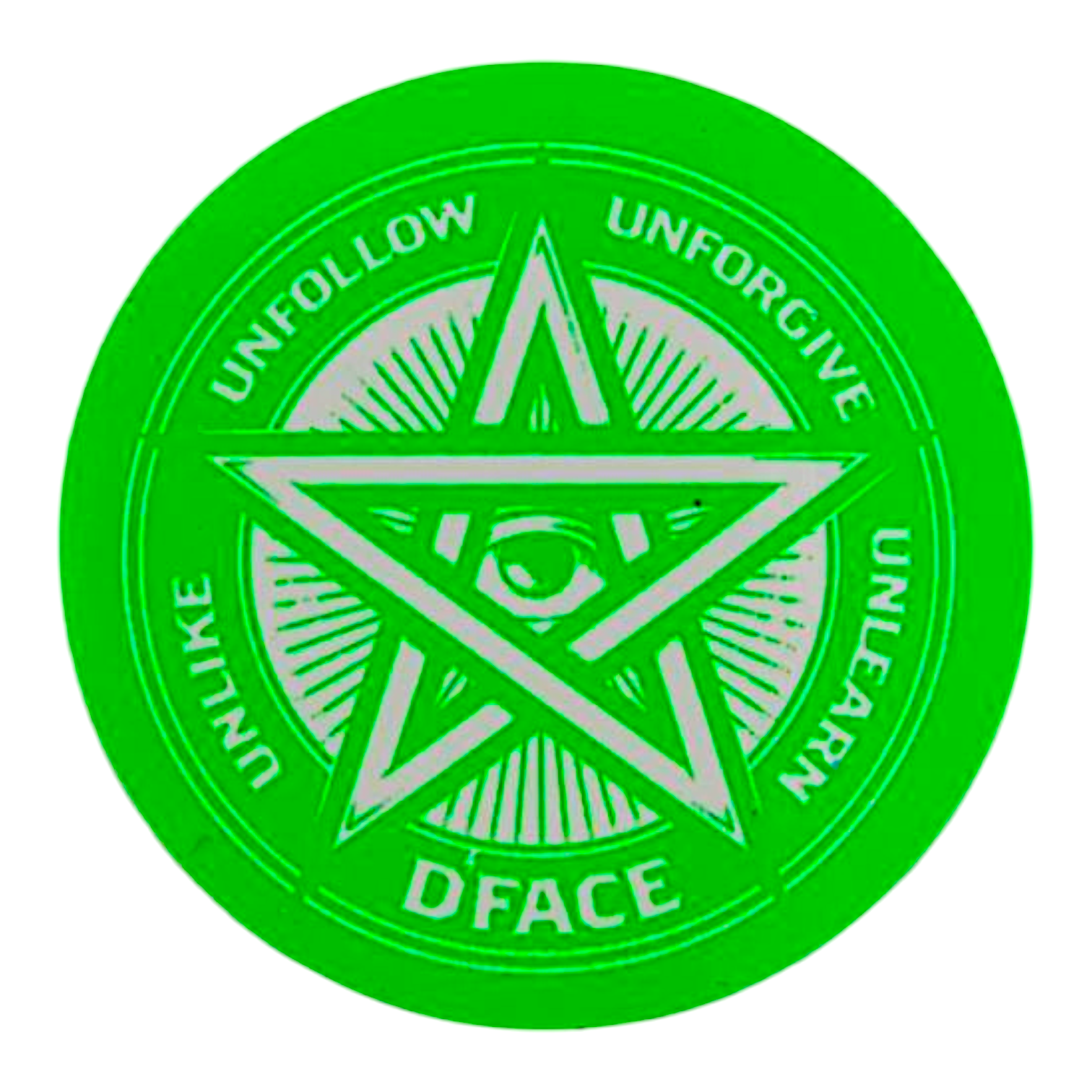 D*Face Pentagram Sticker - Arte House