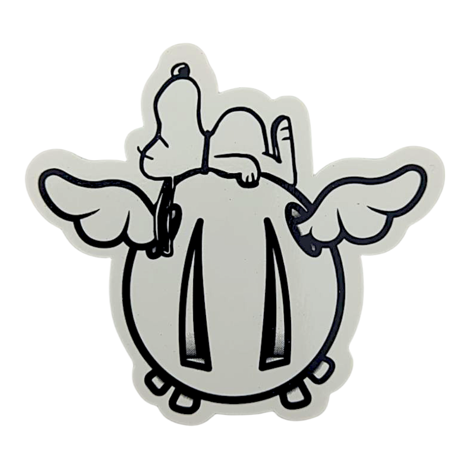 D*Face Snoopy Laying on D*Dog Sticker - Arte House