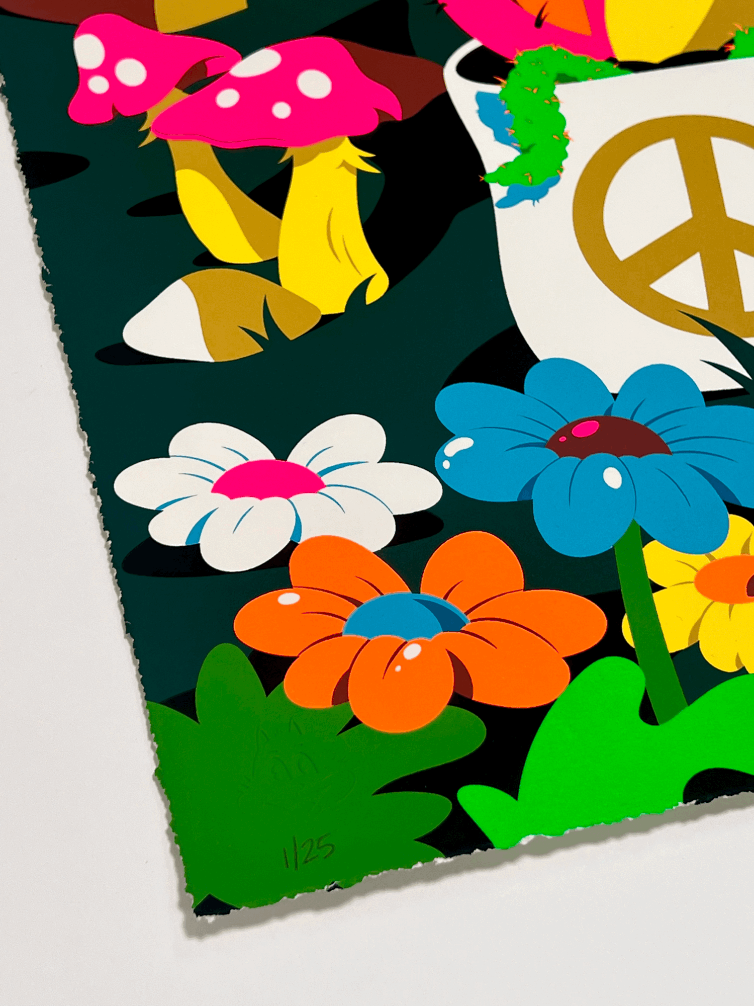 DABS MYLA “Peace Garden Meditation (Neon)” Print - Arte House