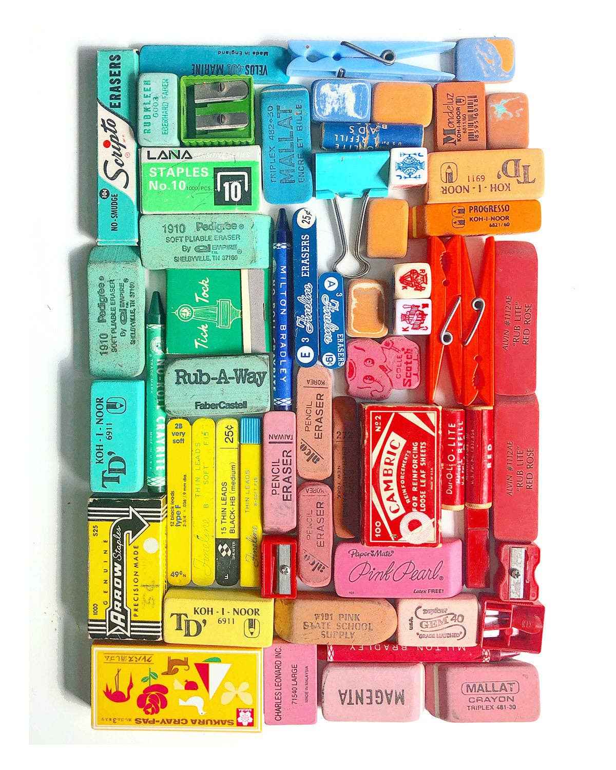 Eraser Arrangement No. 4 - Photographic Print