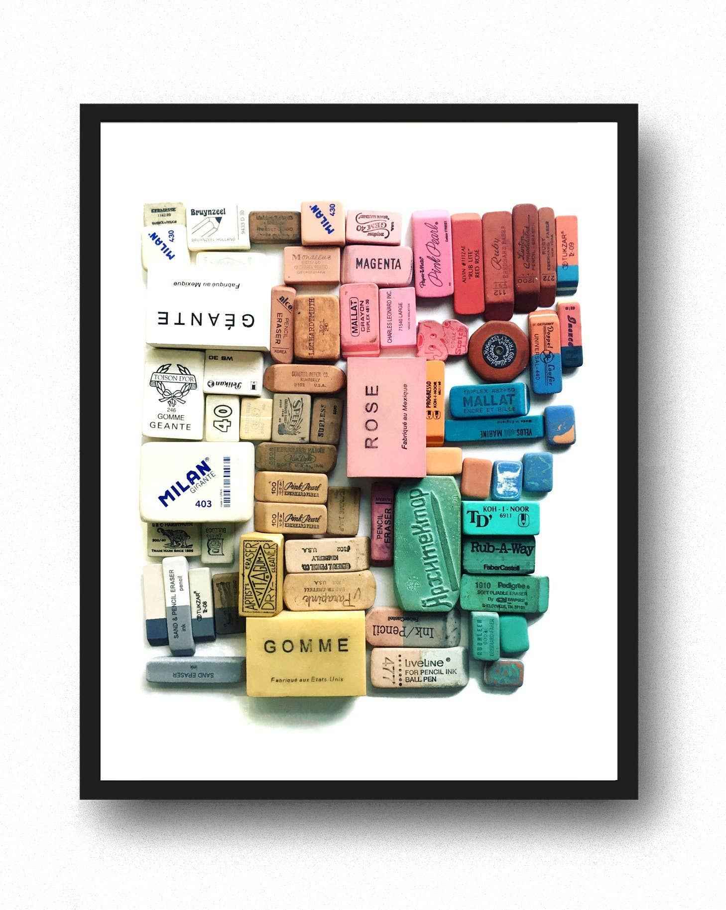 Eraser Arrangement No. 1 - Photographic Print