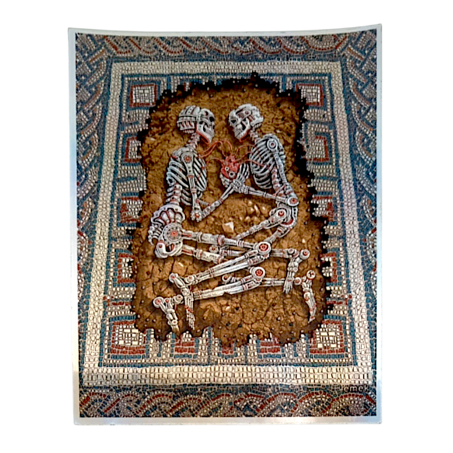 Emek Eternal Embrace Holographic Sticker - Arte House