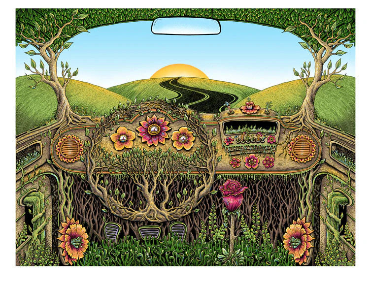 Emek “Flower Car” Mini Print - Arte House