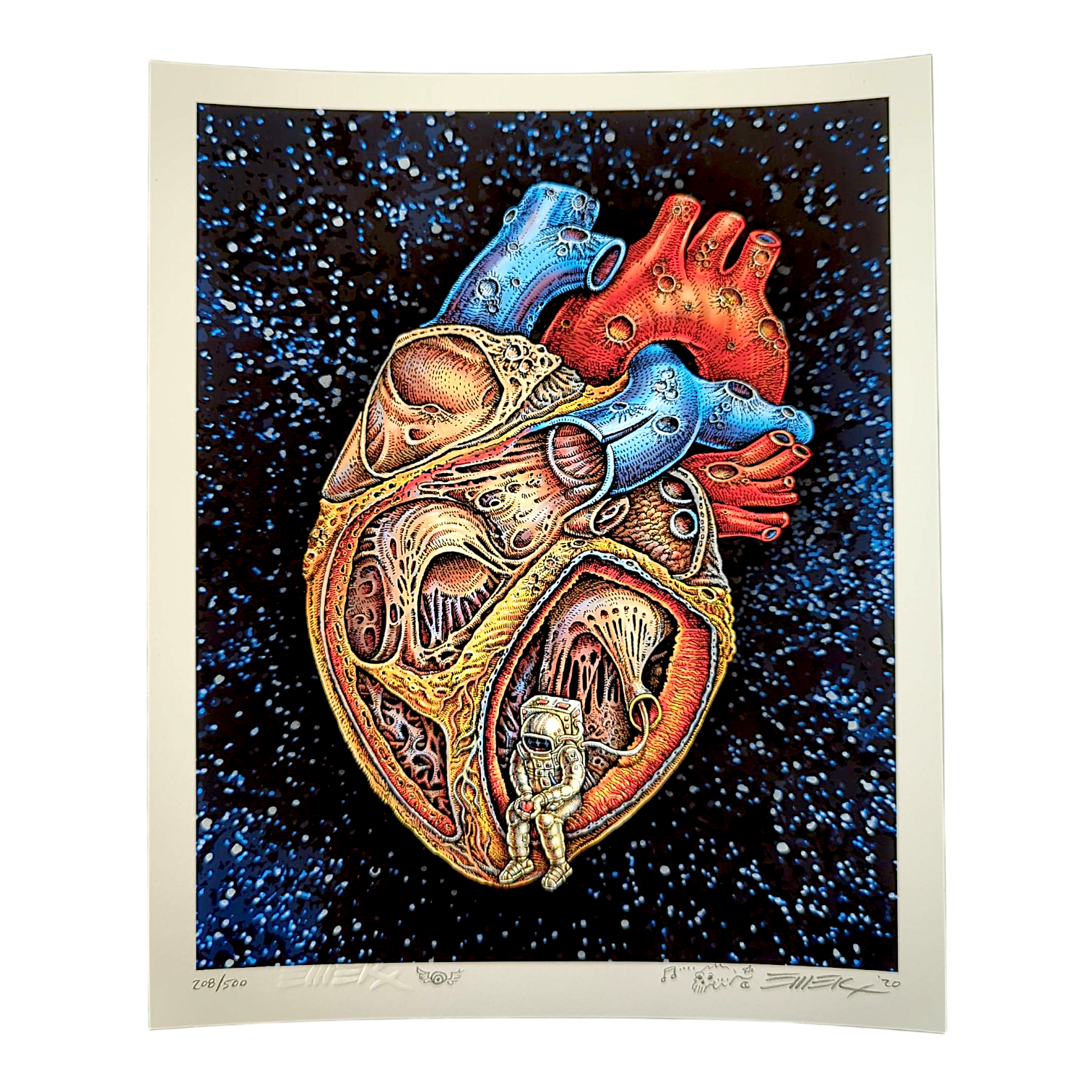 Emek “Space Heart” Mini Print - Arte House