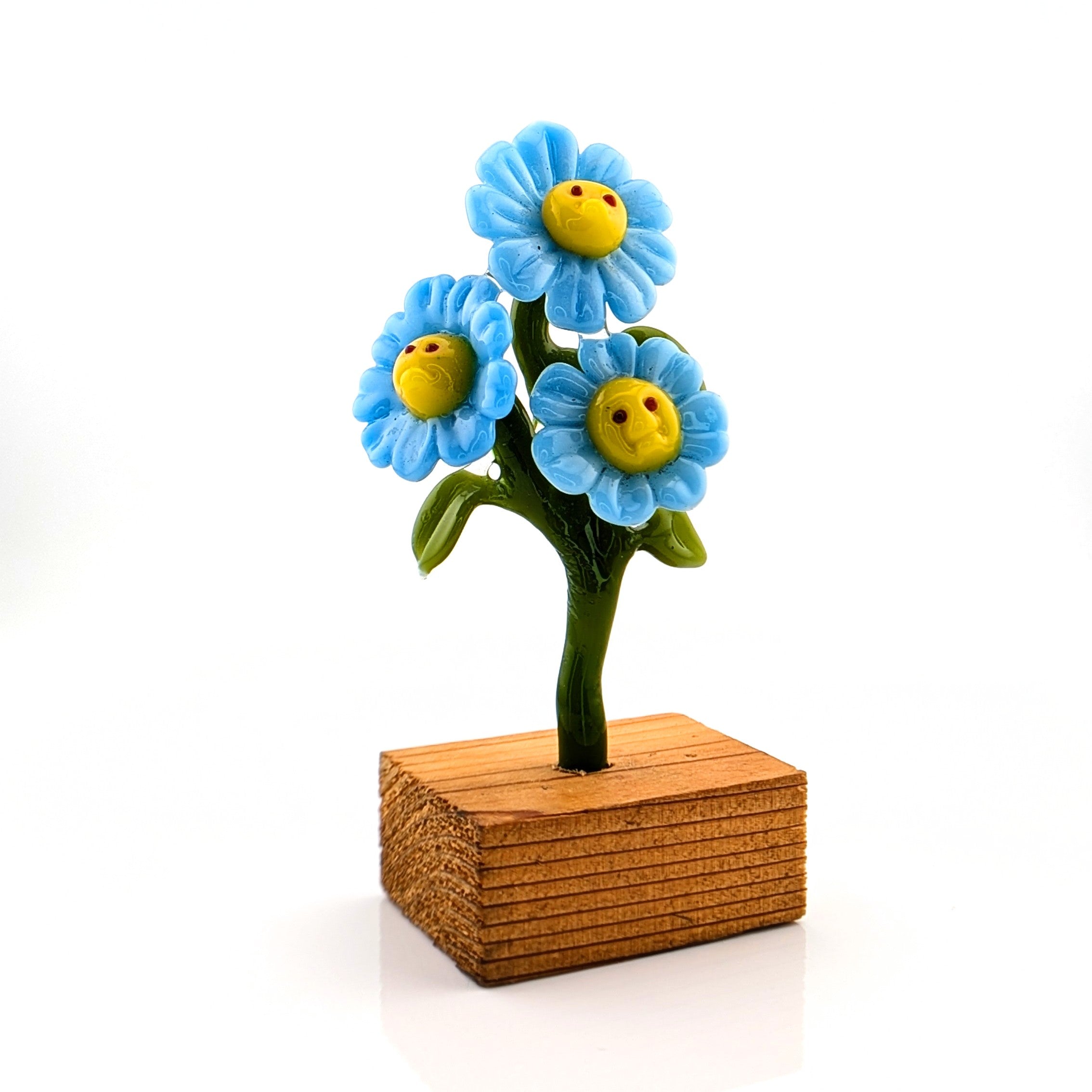Ethan Windy "Blue Meanies" Glass Sculpture