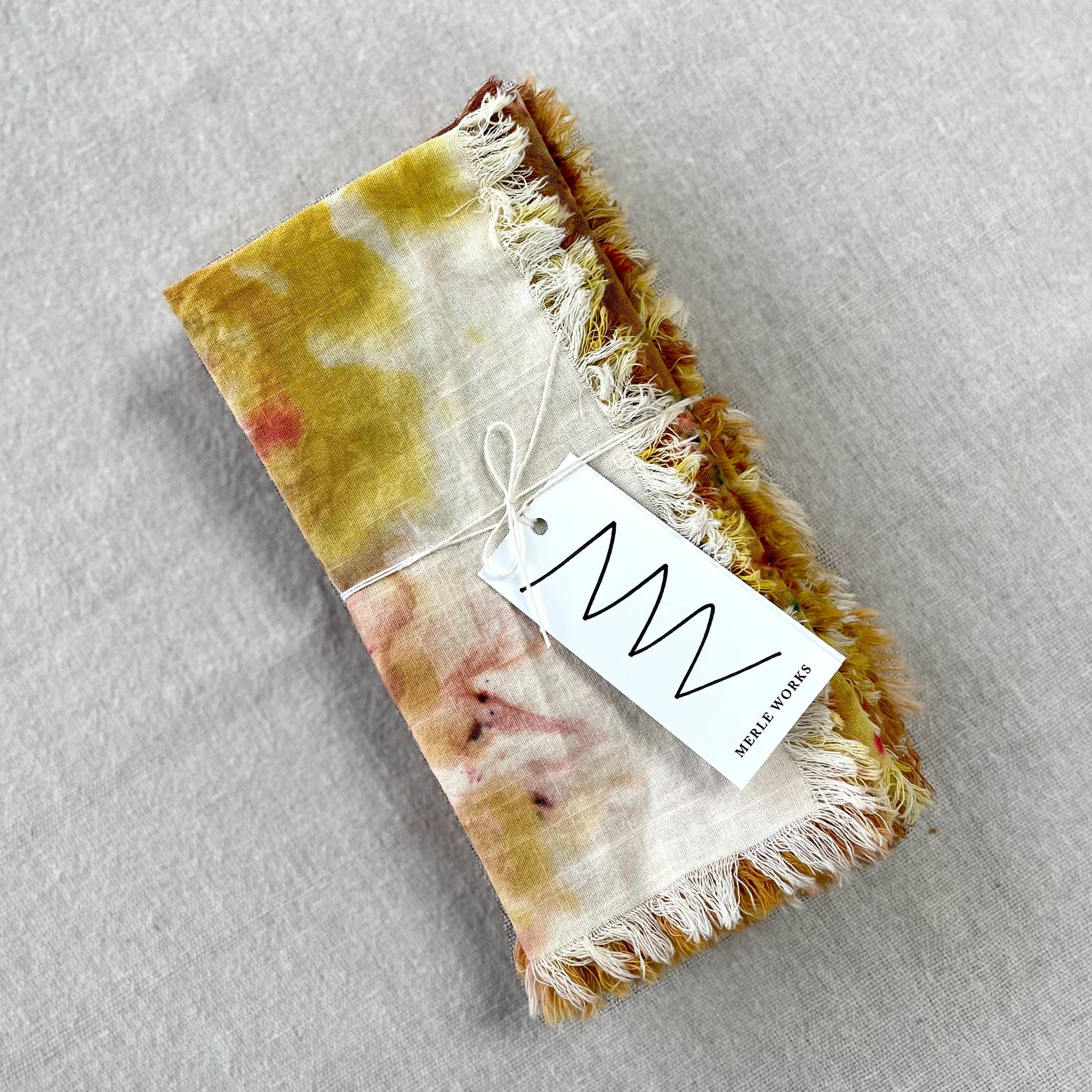 Sunflower Hand-dyed Napkins