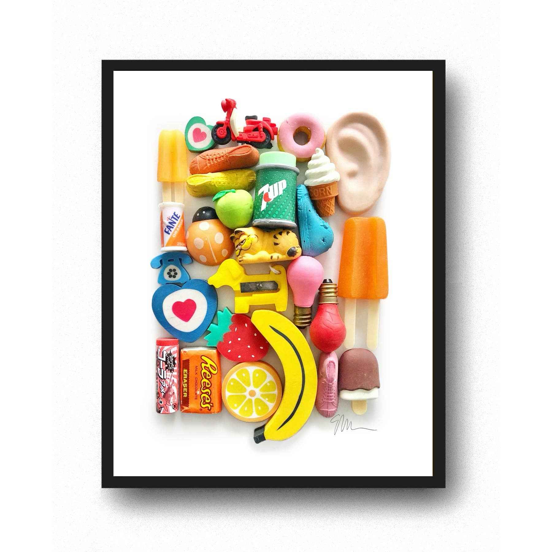 Eraser Arrangement No. 5 - Photographic Print